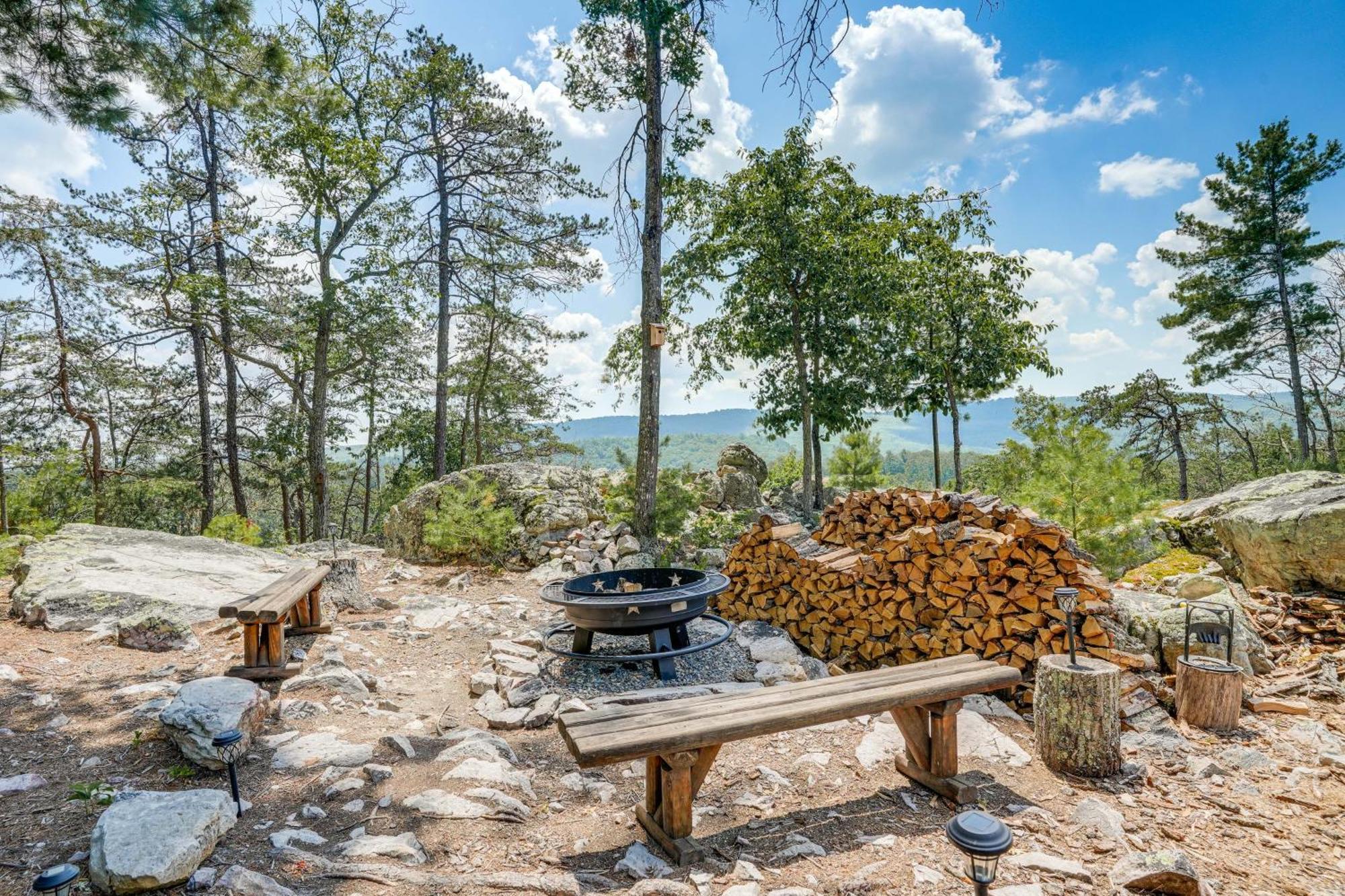 Upscale Cabin With Hot Tub And Deck In Wardensville! Exterior photo